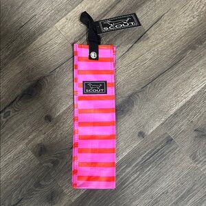 Scout Beverage Bag Spirit Liftah Wine Bag with Handle. Pink and red stripe. NWT
